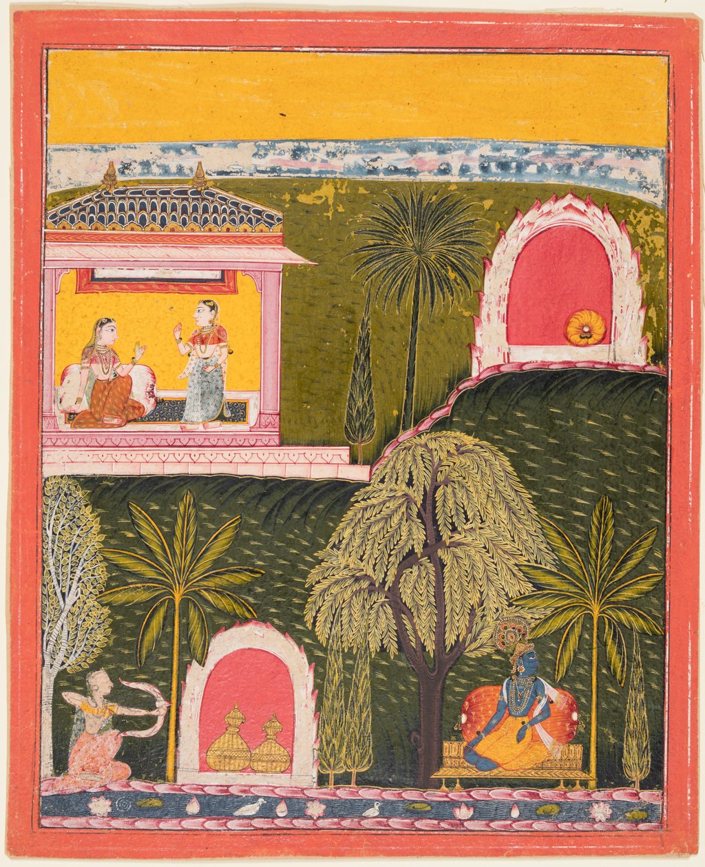 A page from a Rasikapriya series, c. 1660 by Unbekannt