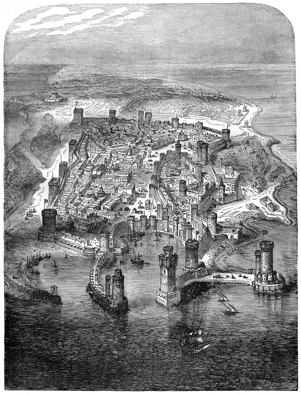 A View of Rhodes by Unbekannt