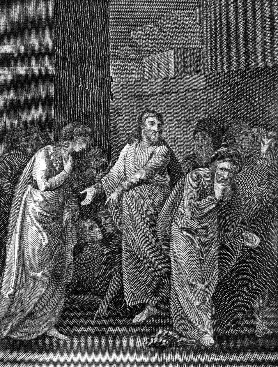 A Woman Accused of Adultery, 1813 by Unbekannt