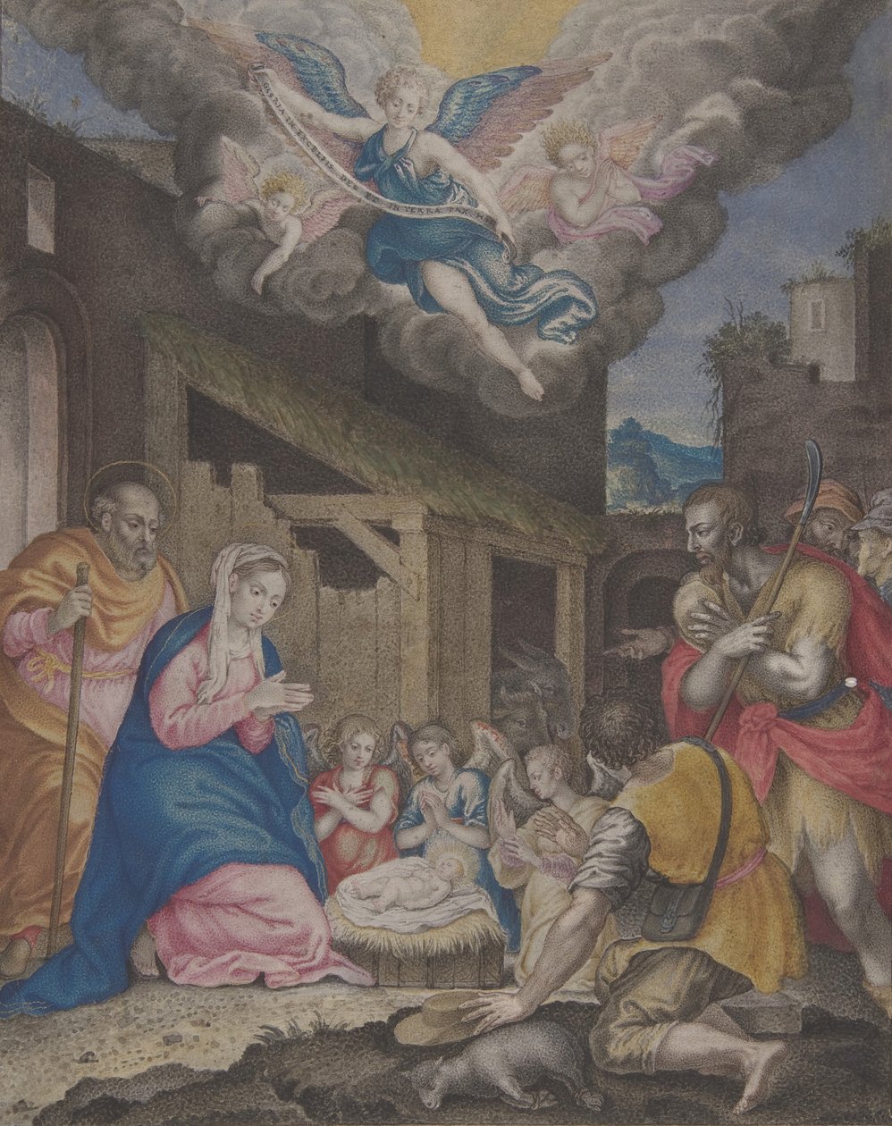 Adoration of the Shepherds by Unbekannt