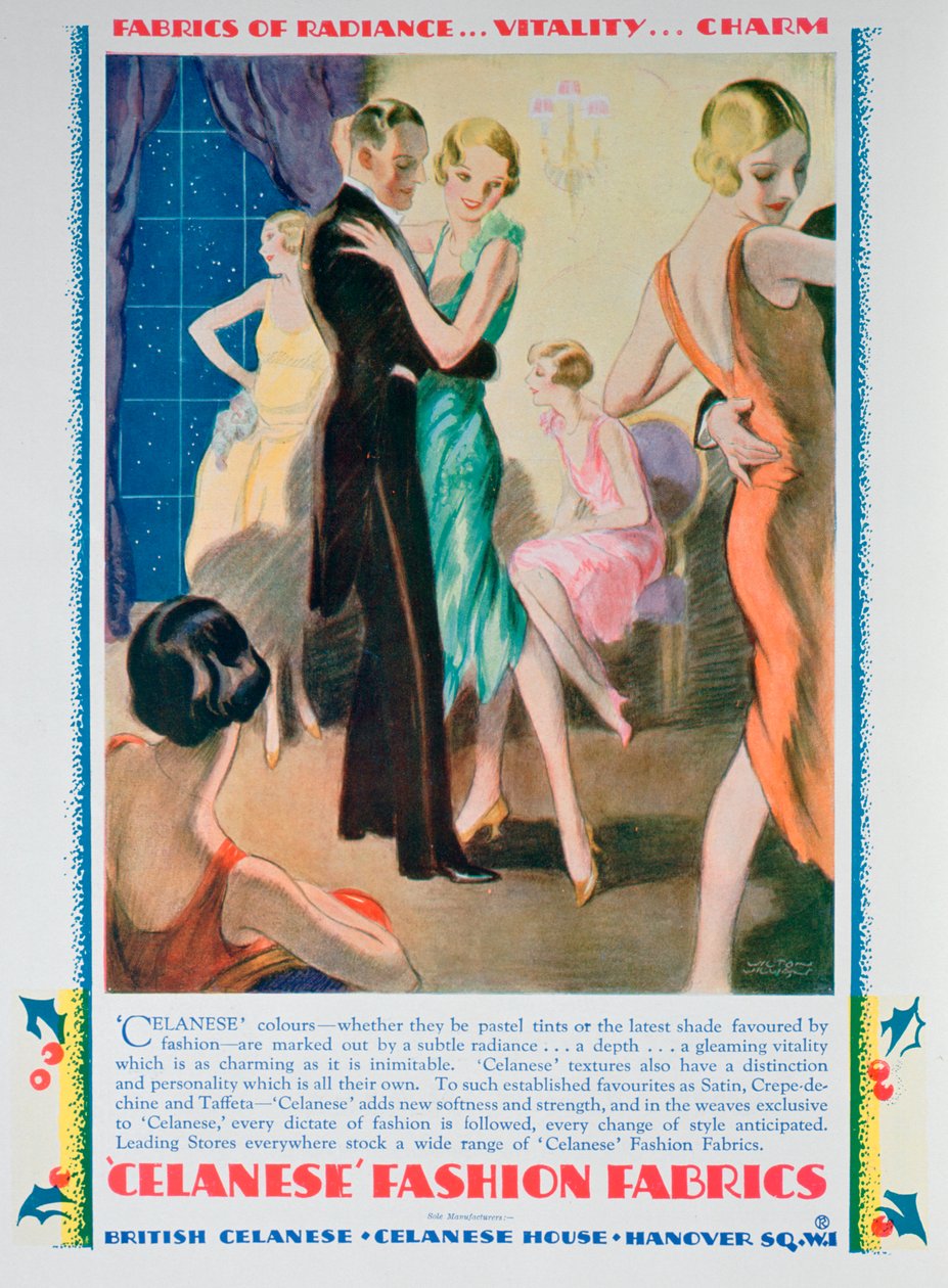Advert for Celanese Fashion Fabrics by Unbekannt