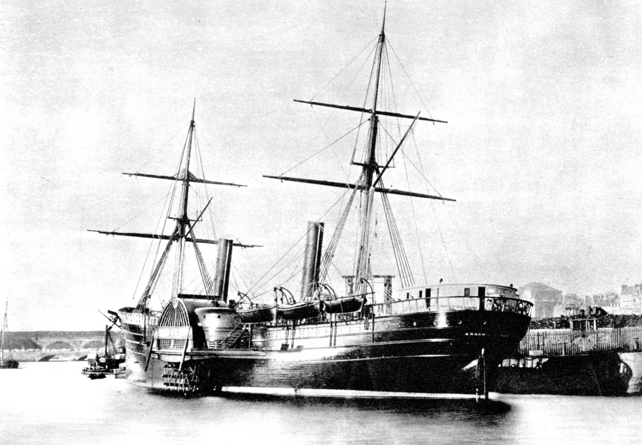 American transatlantic steamship, Arago, 1856 by Unbekannt