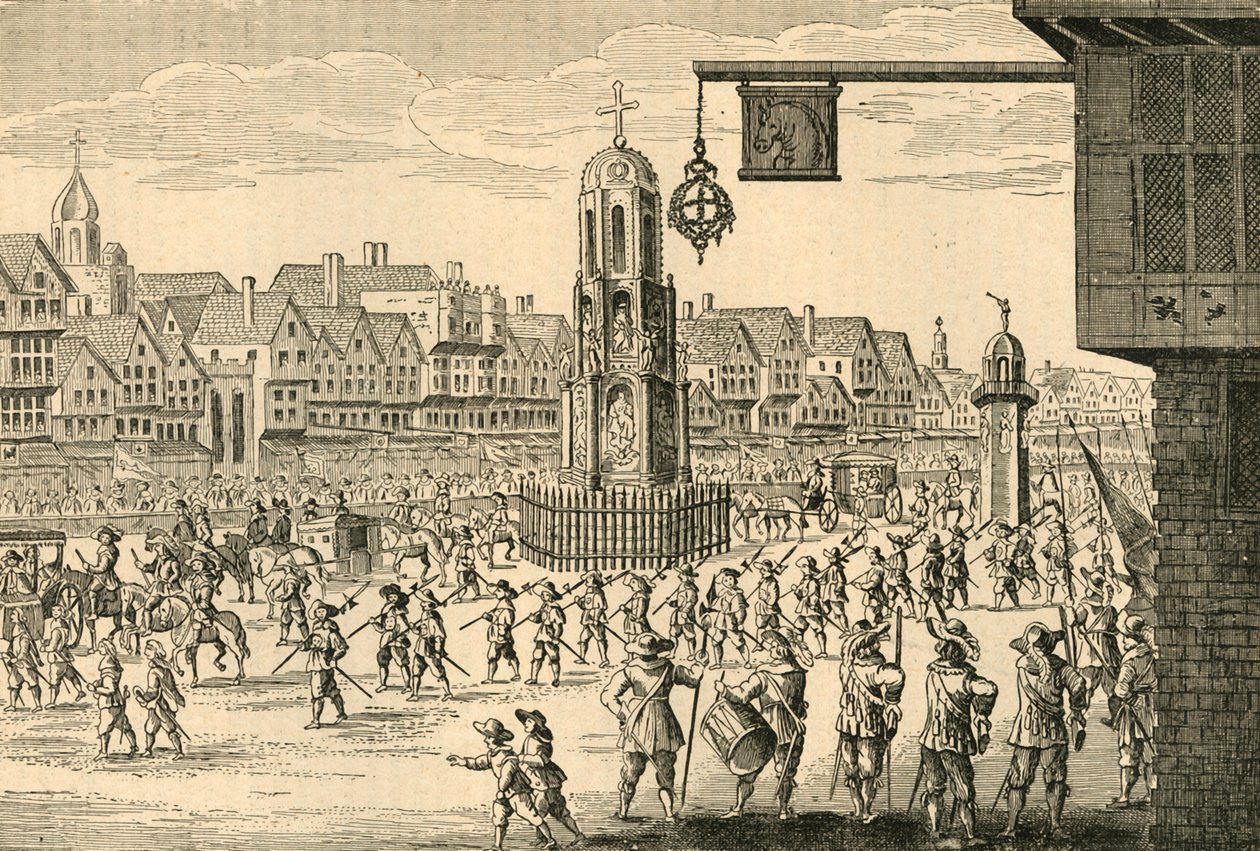 Ancient View of Cheapside by Unbekannt