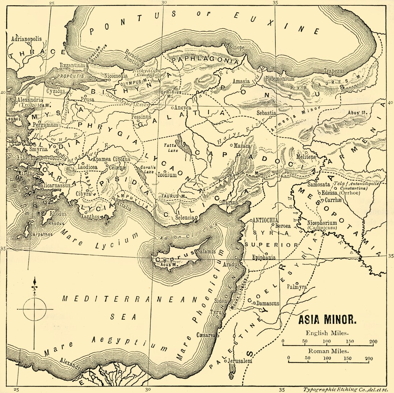 Asia Minor - Map by Unbekannt