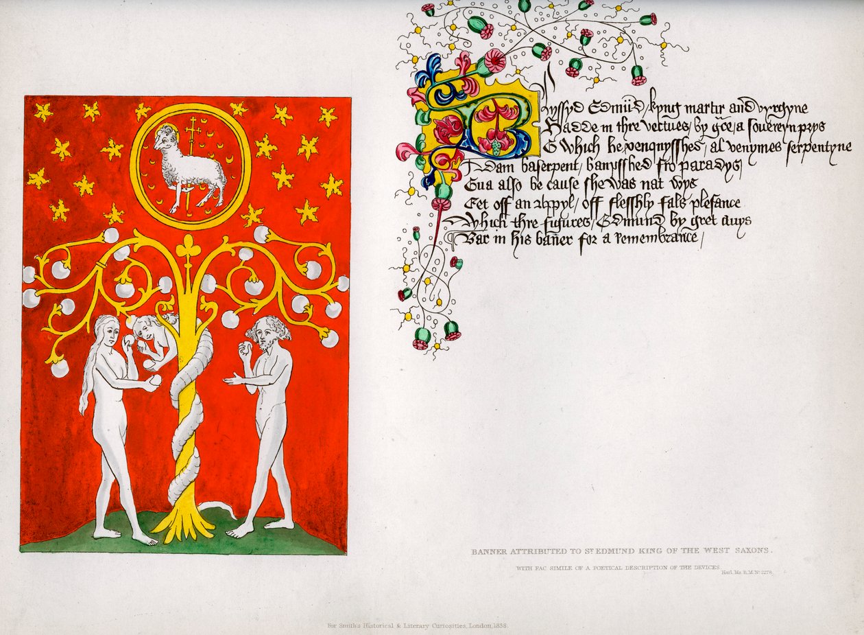 Banner and Poem by Unbekannt