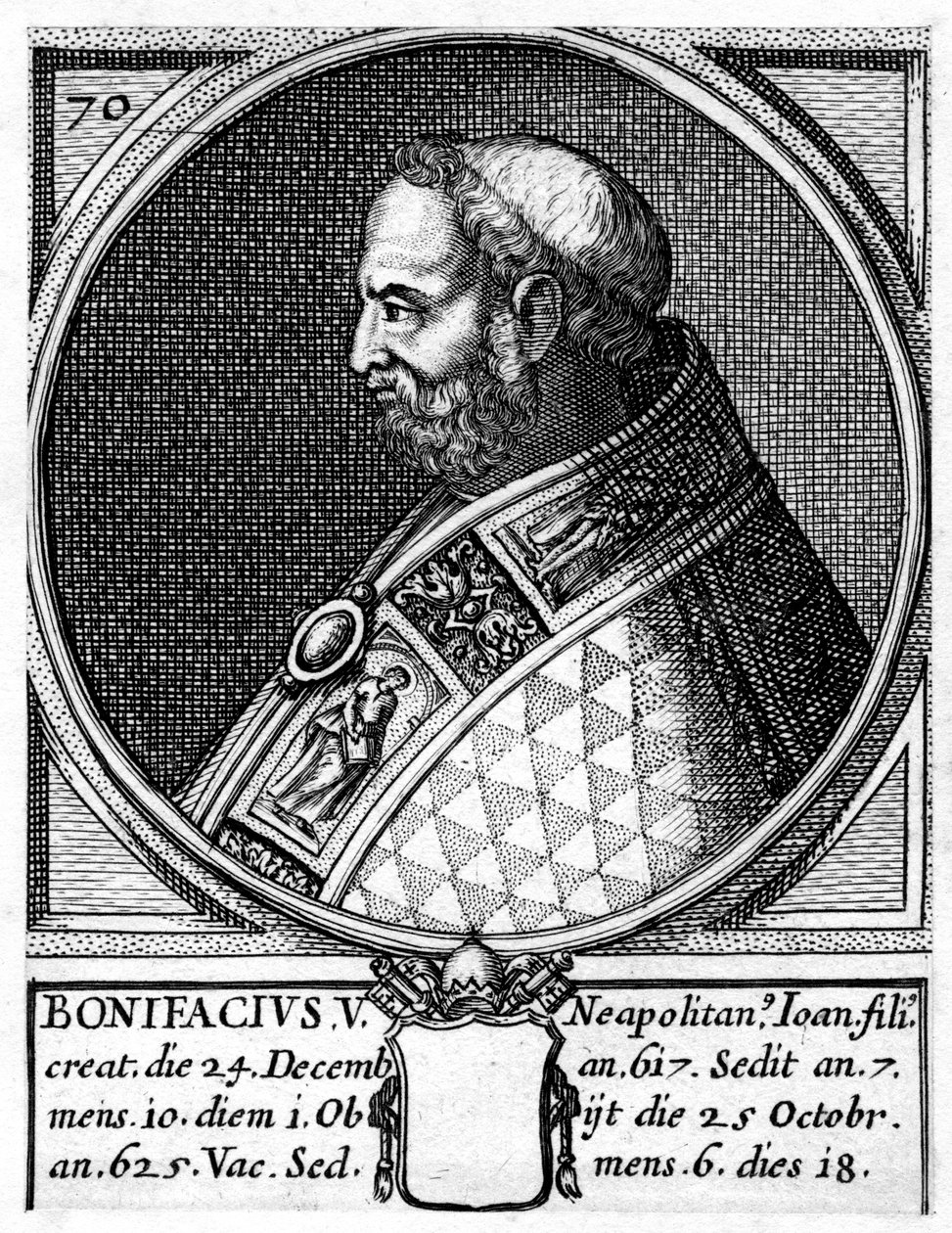 Boniface V, Pope of the Catholic Church by Unbekannt