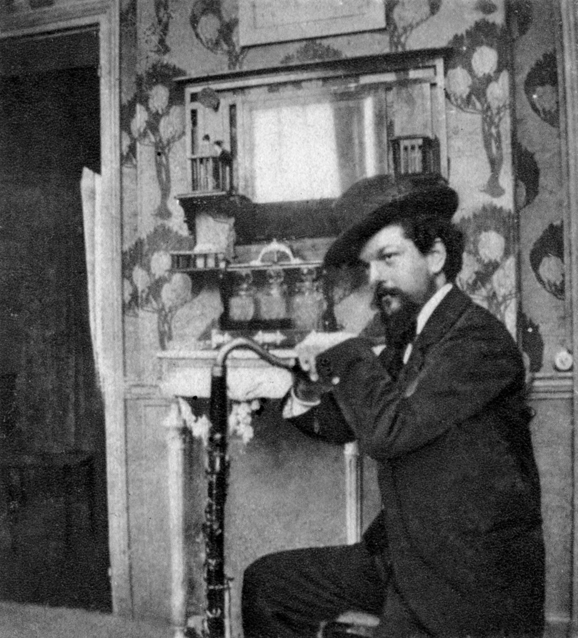 Claude Debussy, French composer, 1909 by Unbekannt