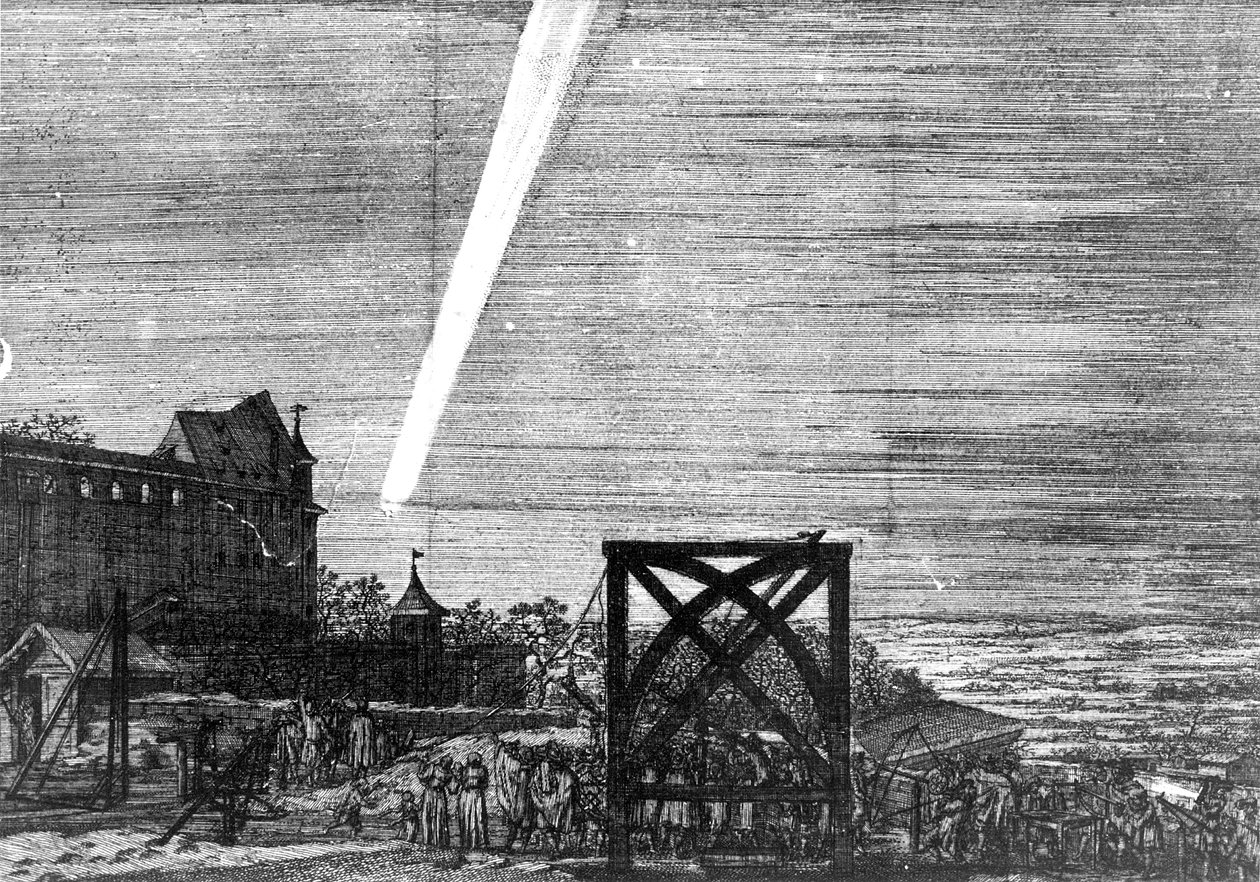 Comet of December 1680 Kirch by Unbekannt