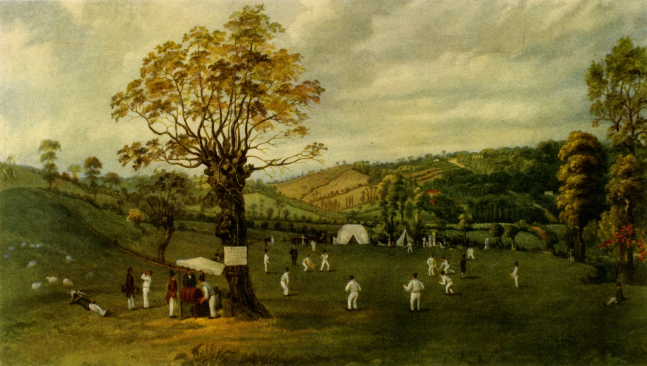 Cricket Match Between Nottingham and Leicester by Unbekannt