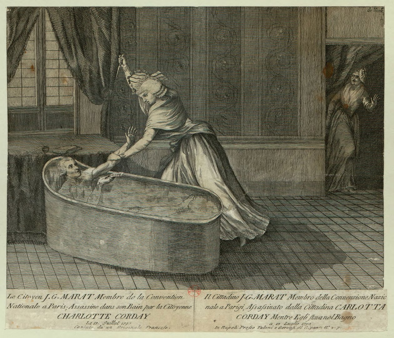 Death of Marat by Unbekannt