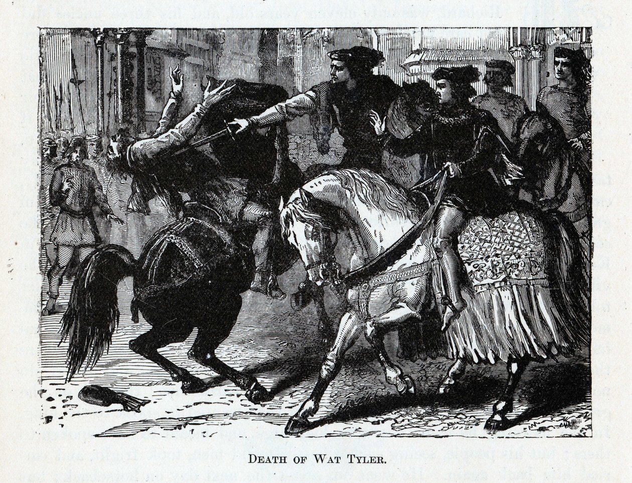 Death of Wat Tyler by Unbekannt