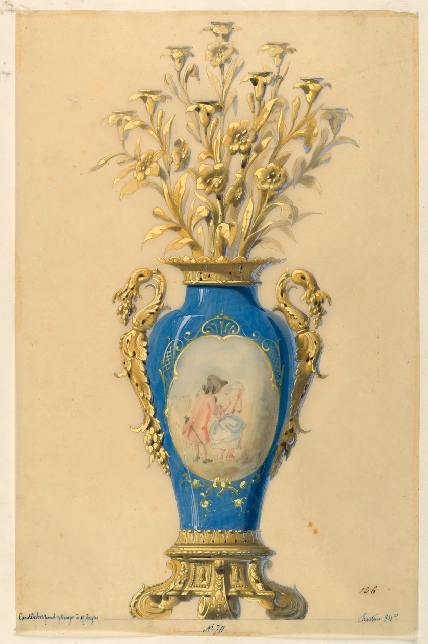 Design for a Candelabrum by Unbekannt