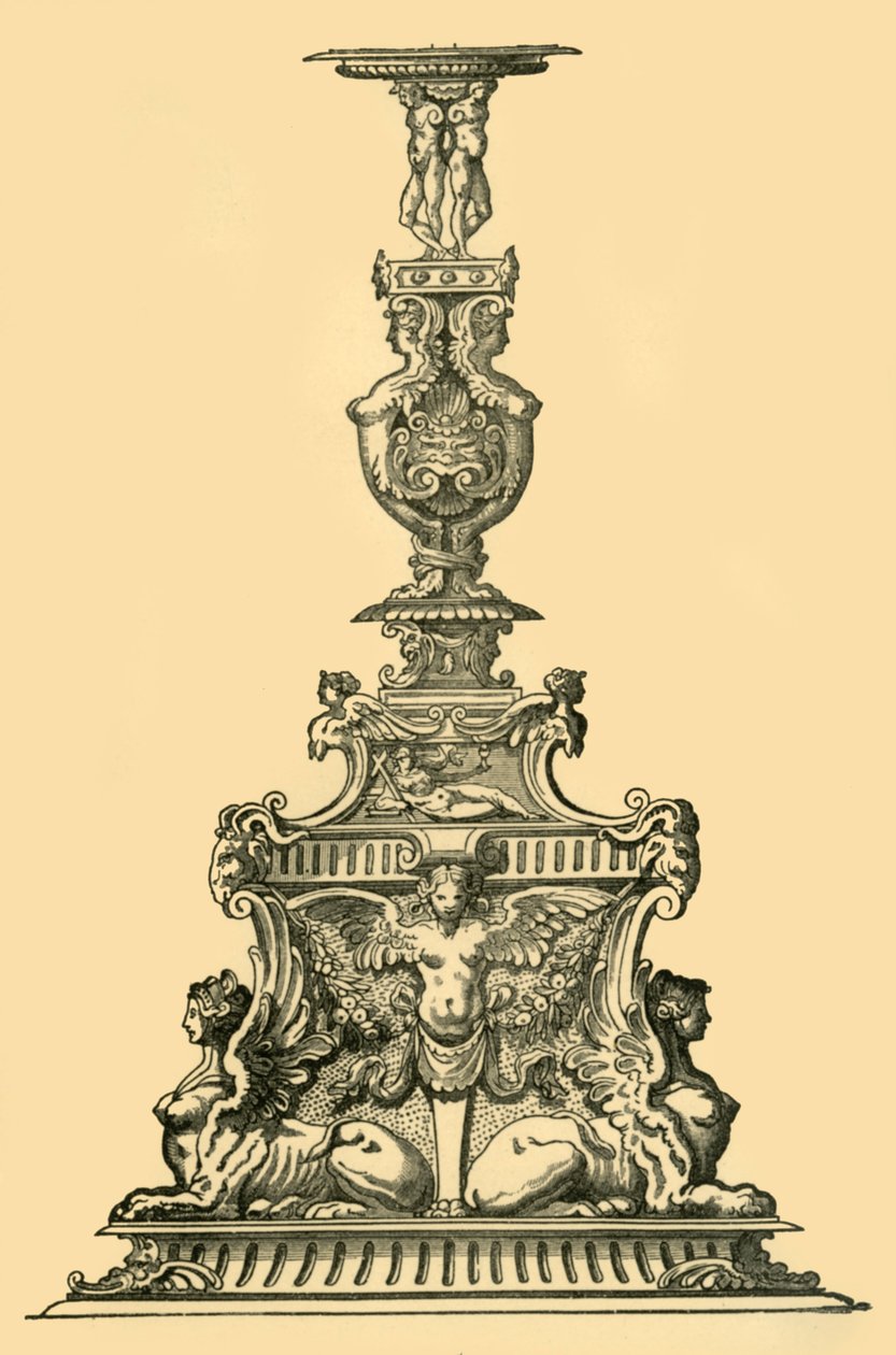 Design for a candelabrum by Unbekannt