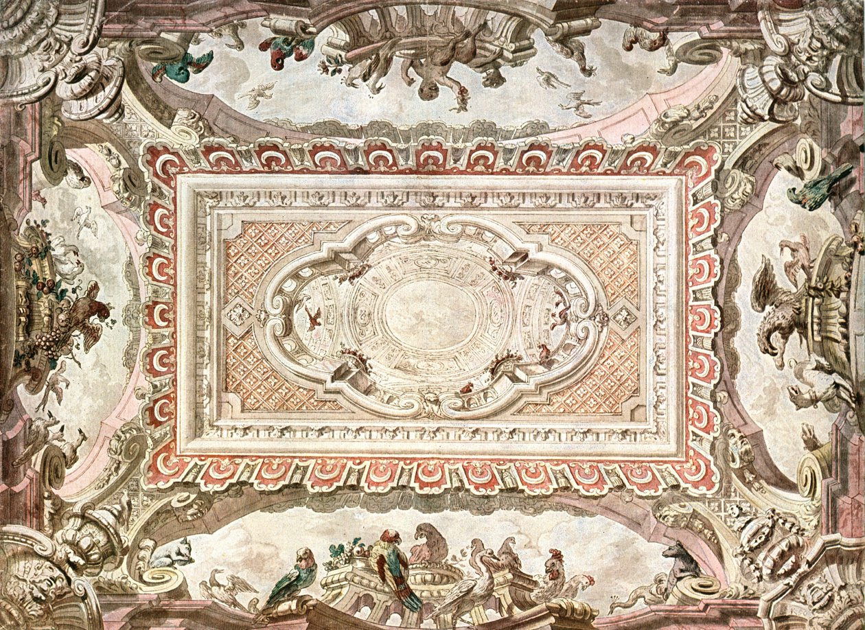 Design for a Ceiling-Painting, Netherlands by Unbekannt