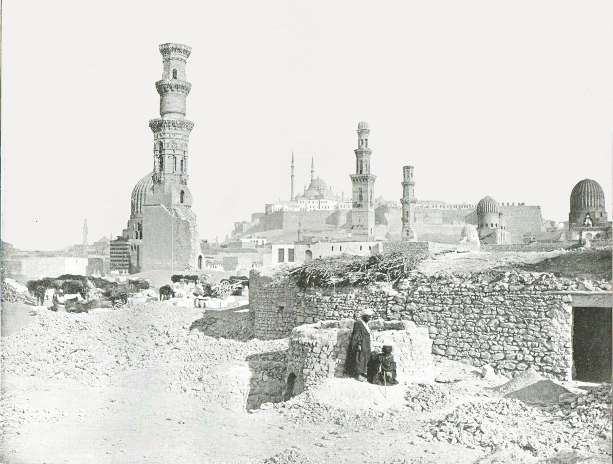 Distant view of the Citadel, Cairo, Egypt, 1895 by Unbekannt