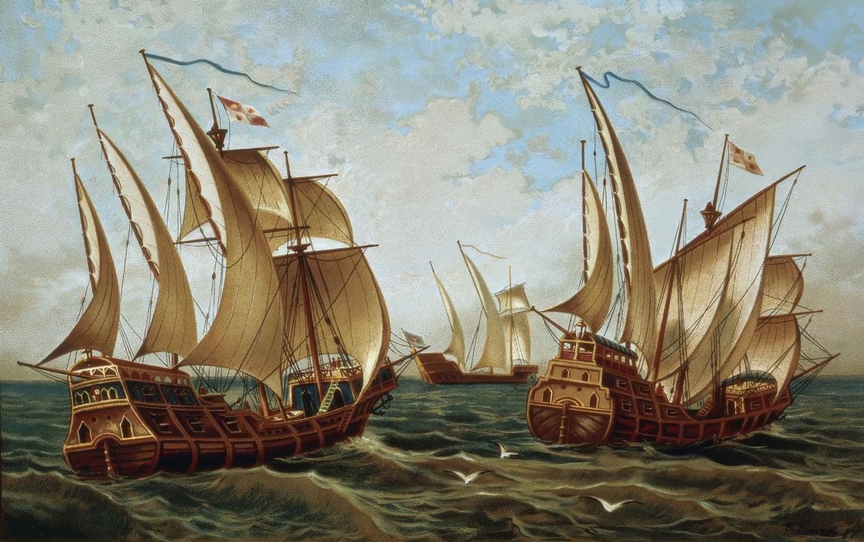 Boats from the Time of the Discoverers by Unbekannt