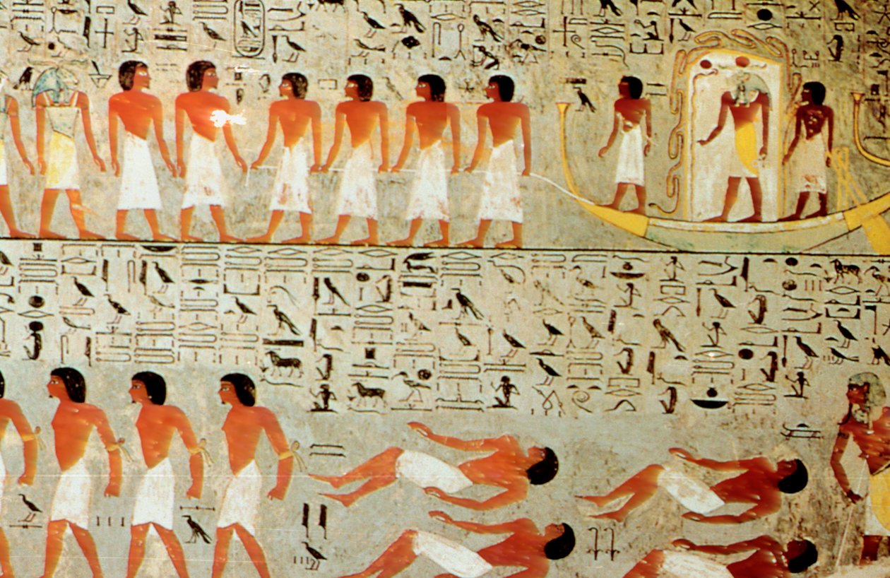 Egyptian Tomb, Procession of the Crown, Thebes, Egypt by Unbekannt