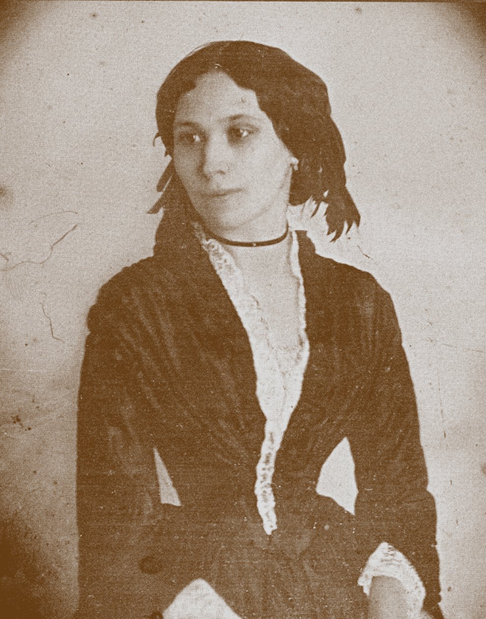 Elena Alexandrovna Denisyeva, ca. 1860 by Unbekannt