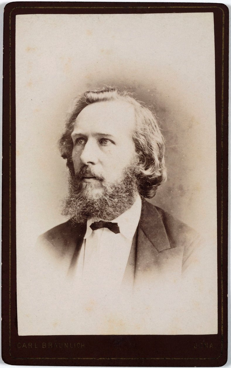 Ernst Haeckel, German naturalist, c 1860s by Unbekannt