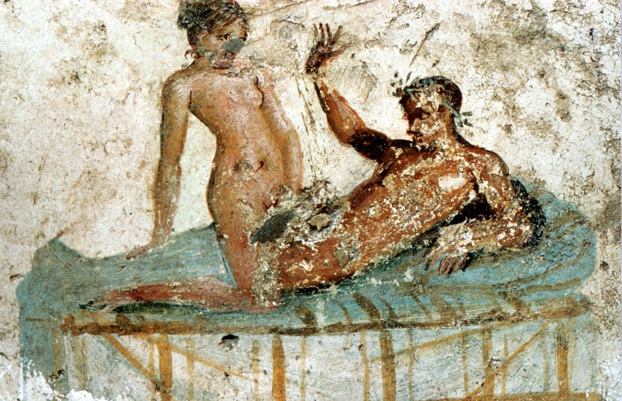 Erotic mural, Pompeii, Italy by Unbekannt