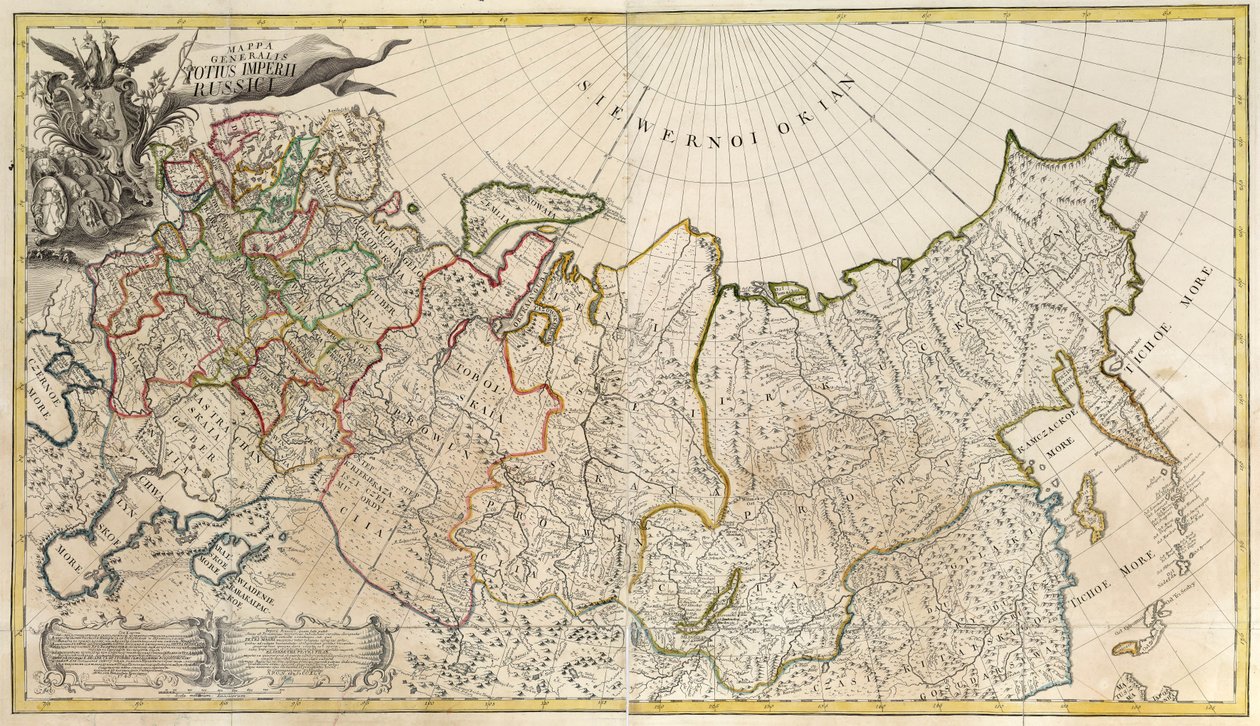 First General Map of the Russian Empire by Unbekannt