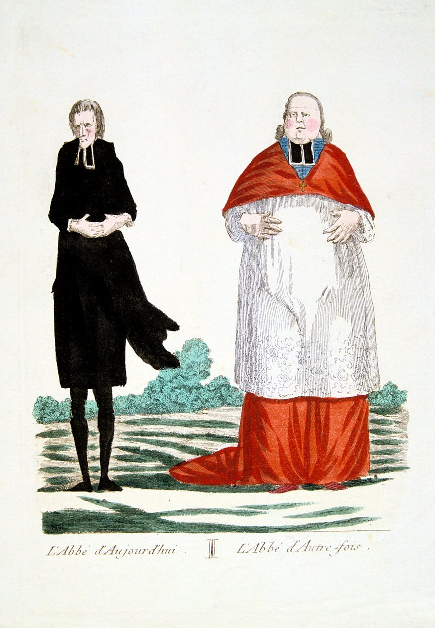 French Revolution 1789: anti-clericalism by Unbekannt