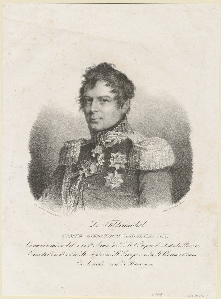 Graf Ivan Ivanovich Diebitsch-Zabalkansky by Unbekannt