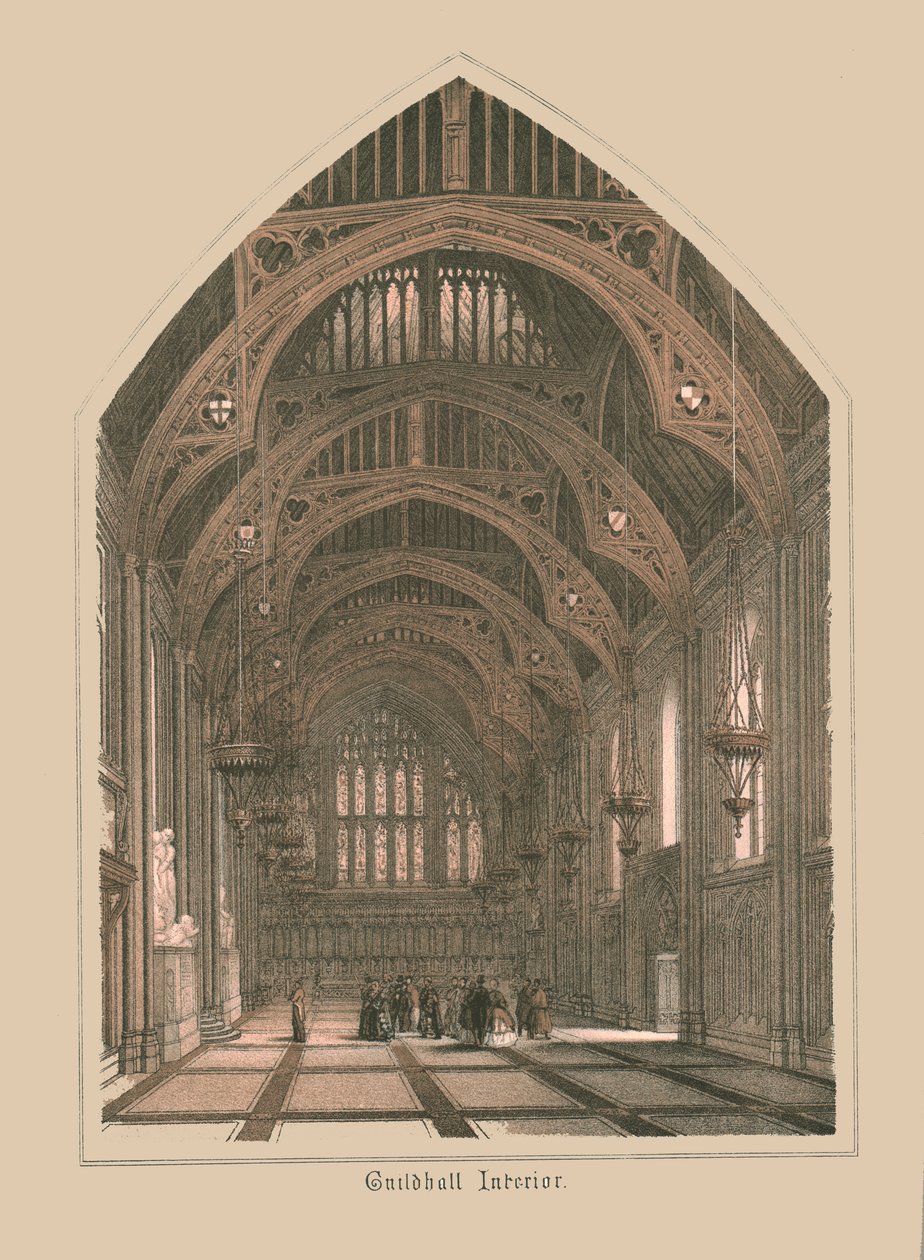 Guild Hall Interior by Unbekannt