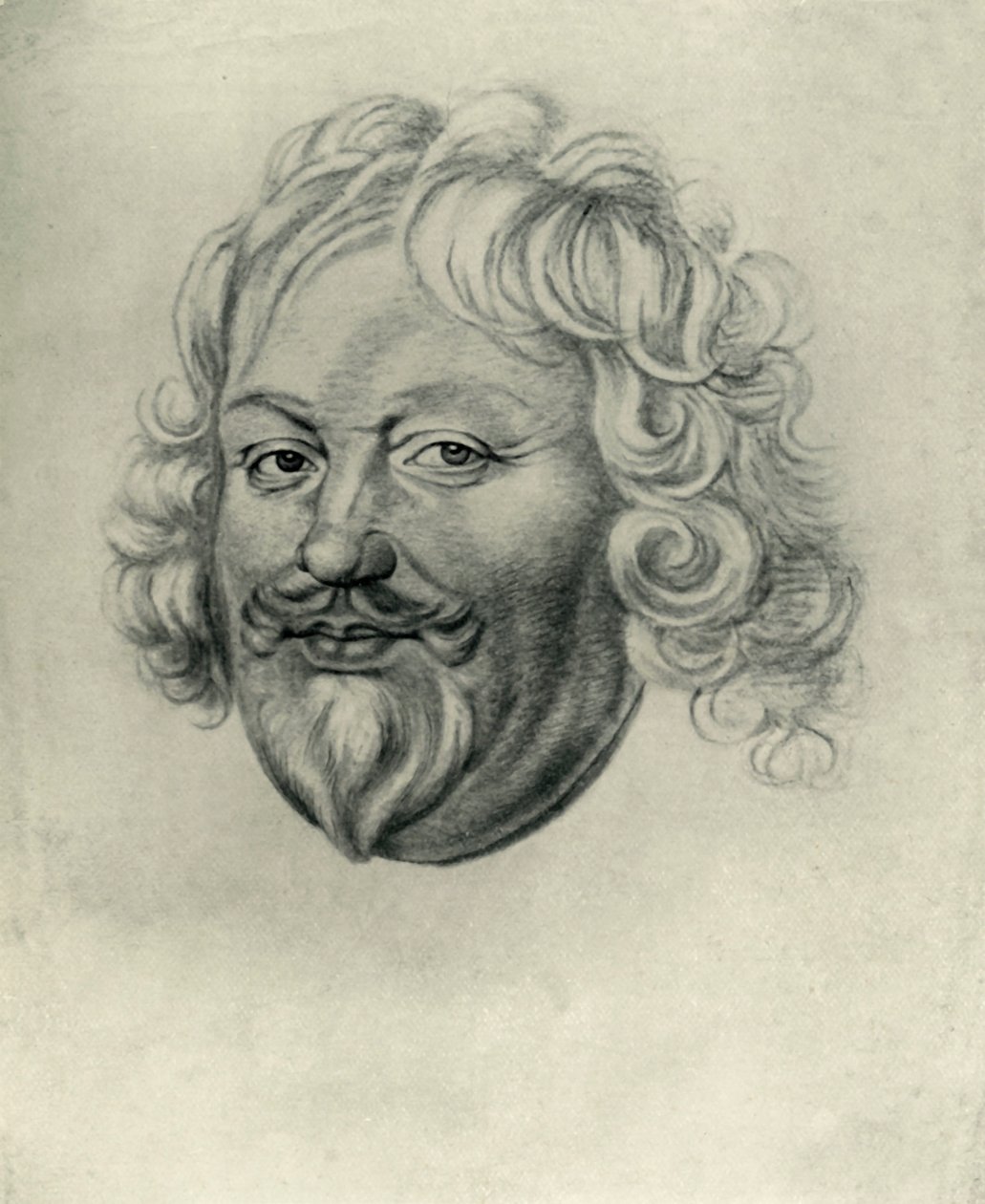 Head of a man by Unbekannt