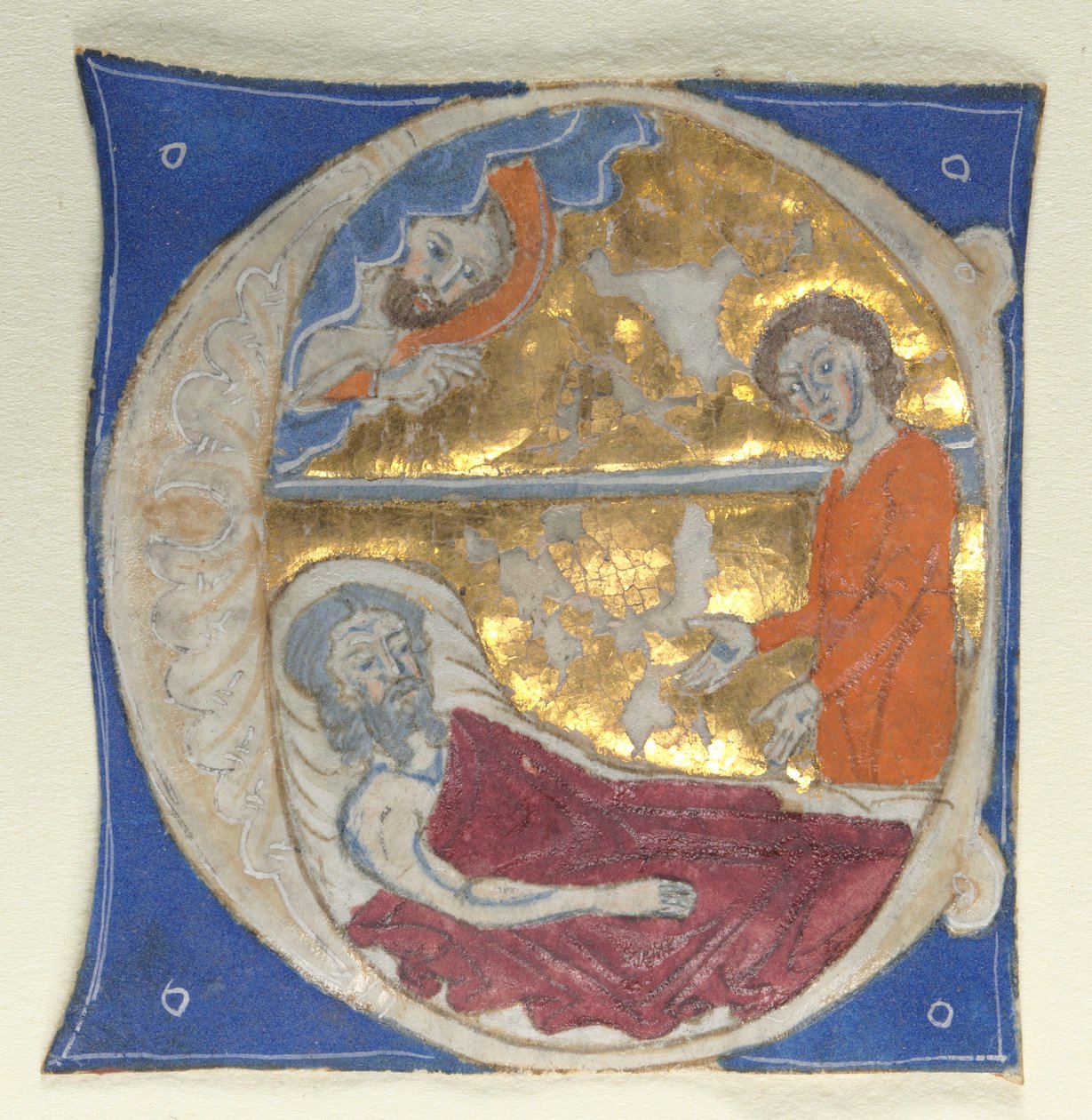Historiated Initial Excised from a Bible by Unbekannt