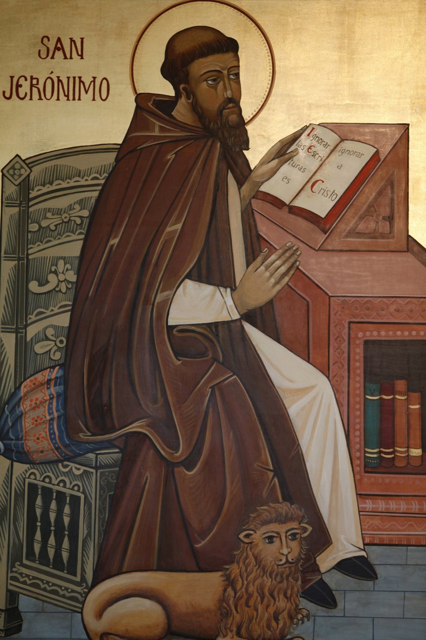 Icon Depicting San Jeronimo, Madrid, Spain by Unbekannt