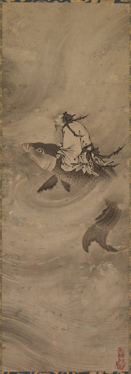 Immortal Riding on a Carp by Unbekannt Unbekannt