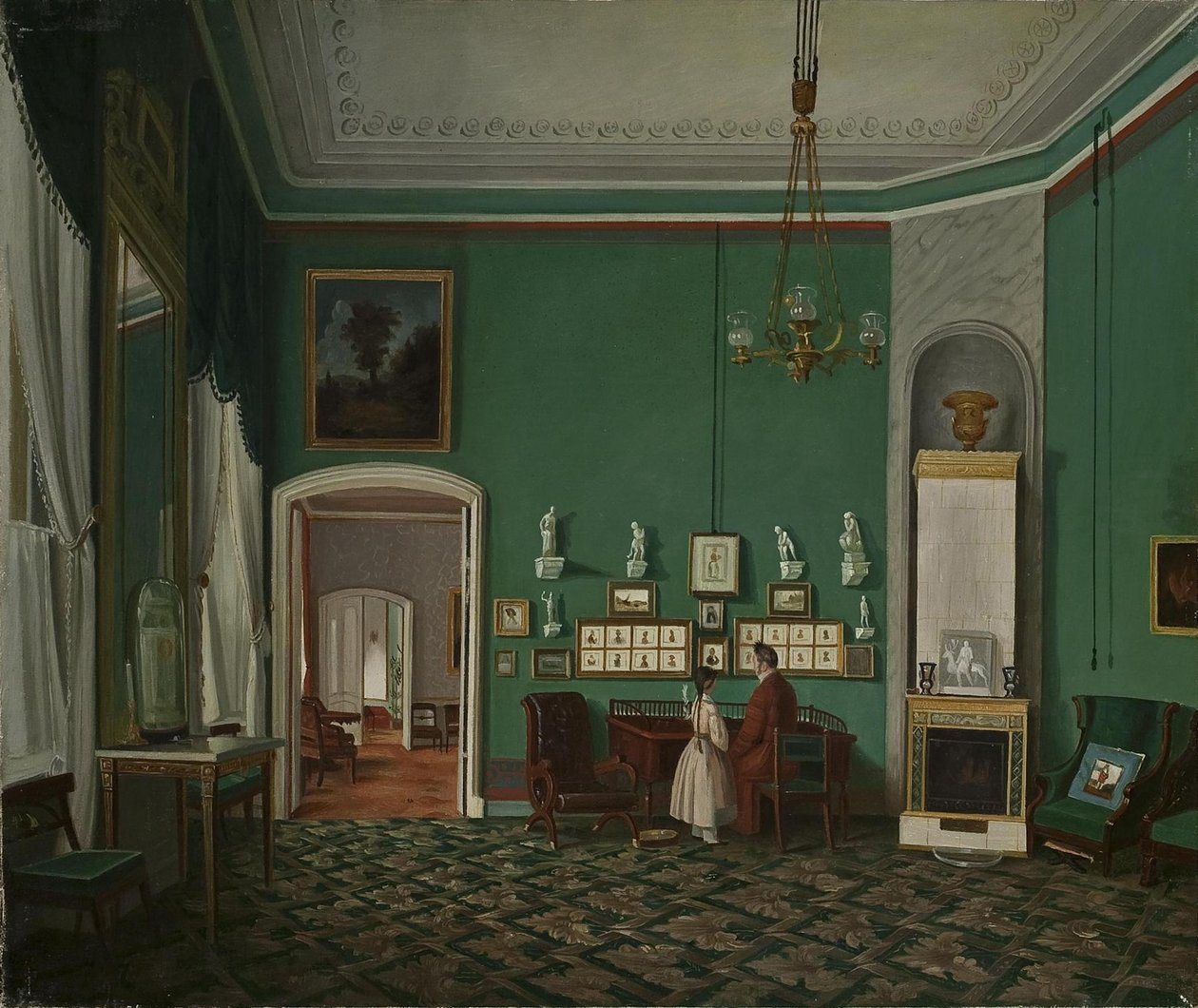 Interior with an Enfilade by Unbekannt