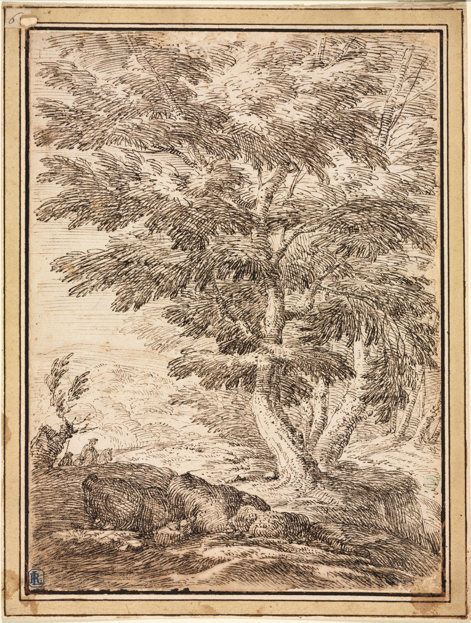 Landscape with Clump of Trees by Unbekannt