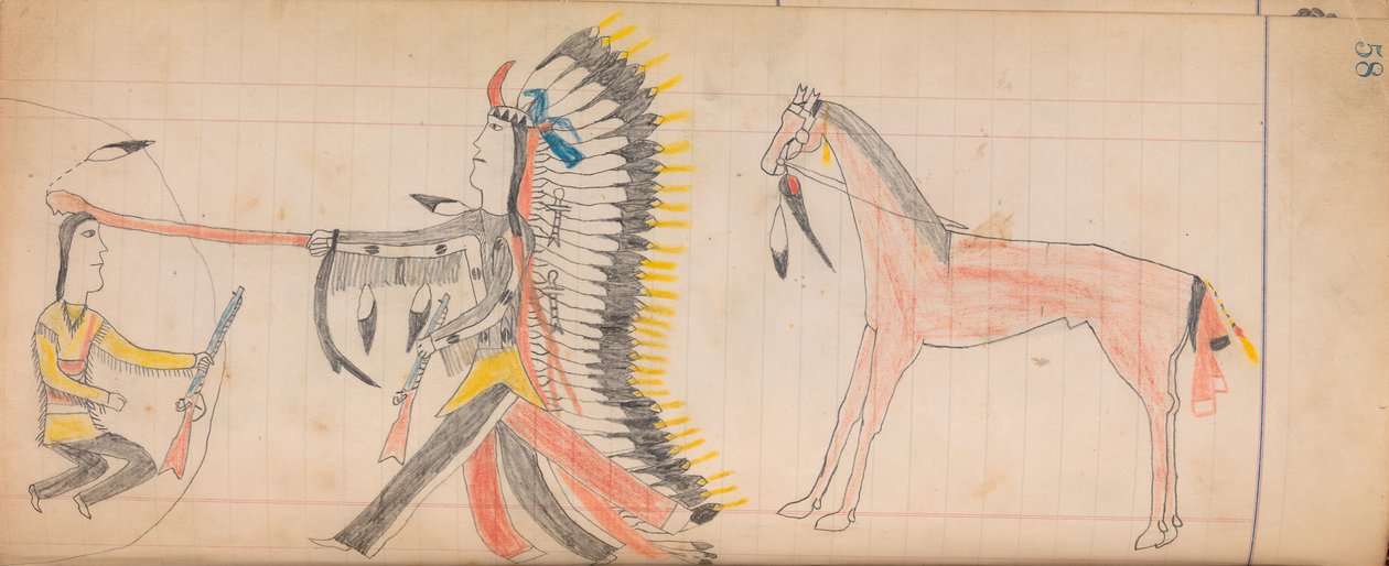 Maffet Ledger: Drawing by Unbekannt
