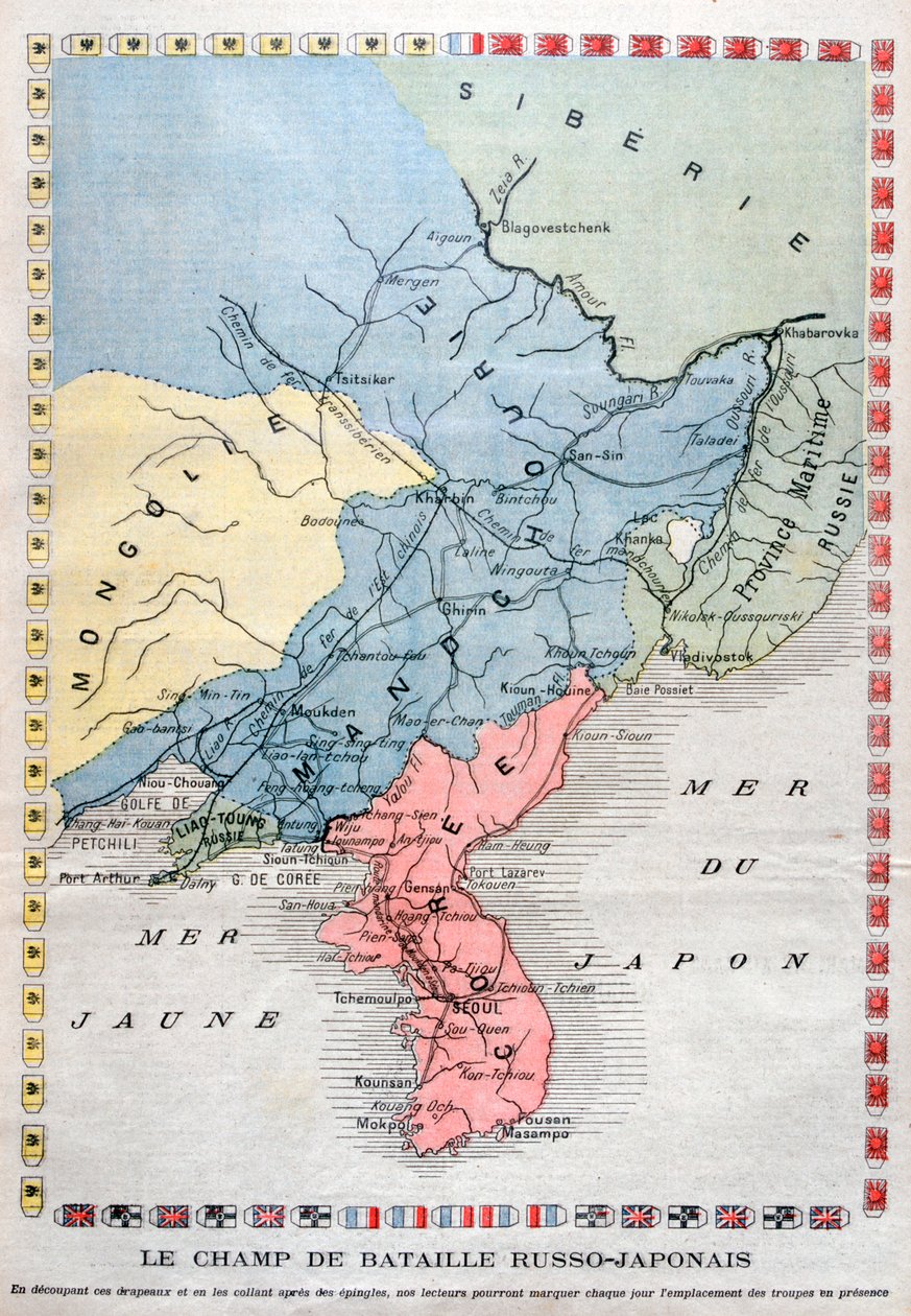Map of the Russo-Japanese War by Unbekannt