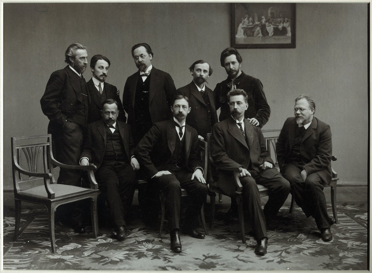 Members of the Literary Group Sreda, 1910 by Unbekannt