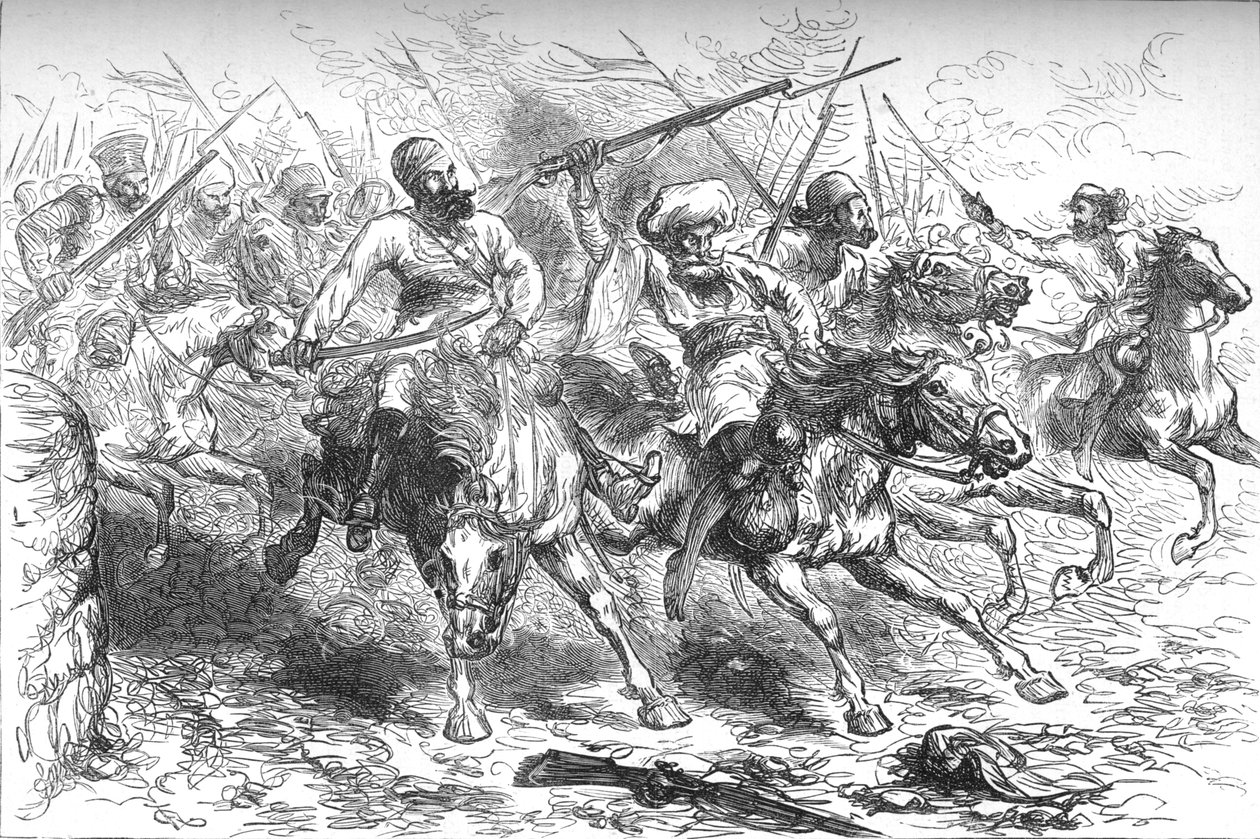 Mutineers Advancing on Delhi by Unbekannt