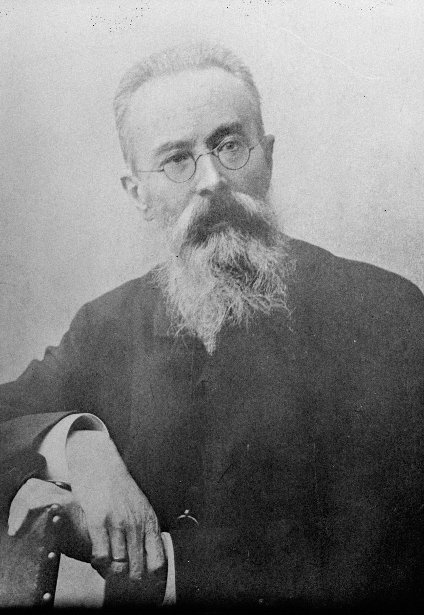 Nikolai Rimsky-Korsakov, Russian composer, 1890s by Unbekannt