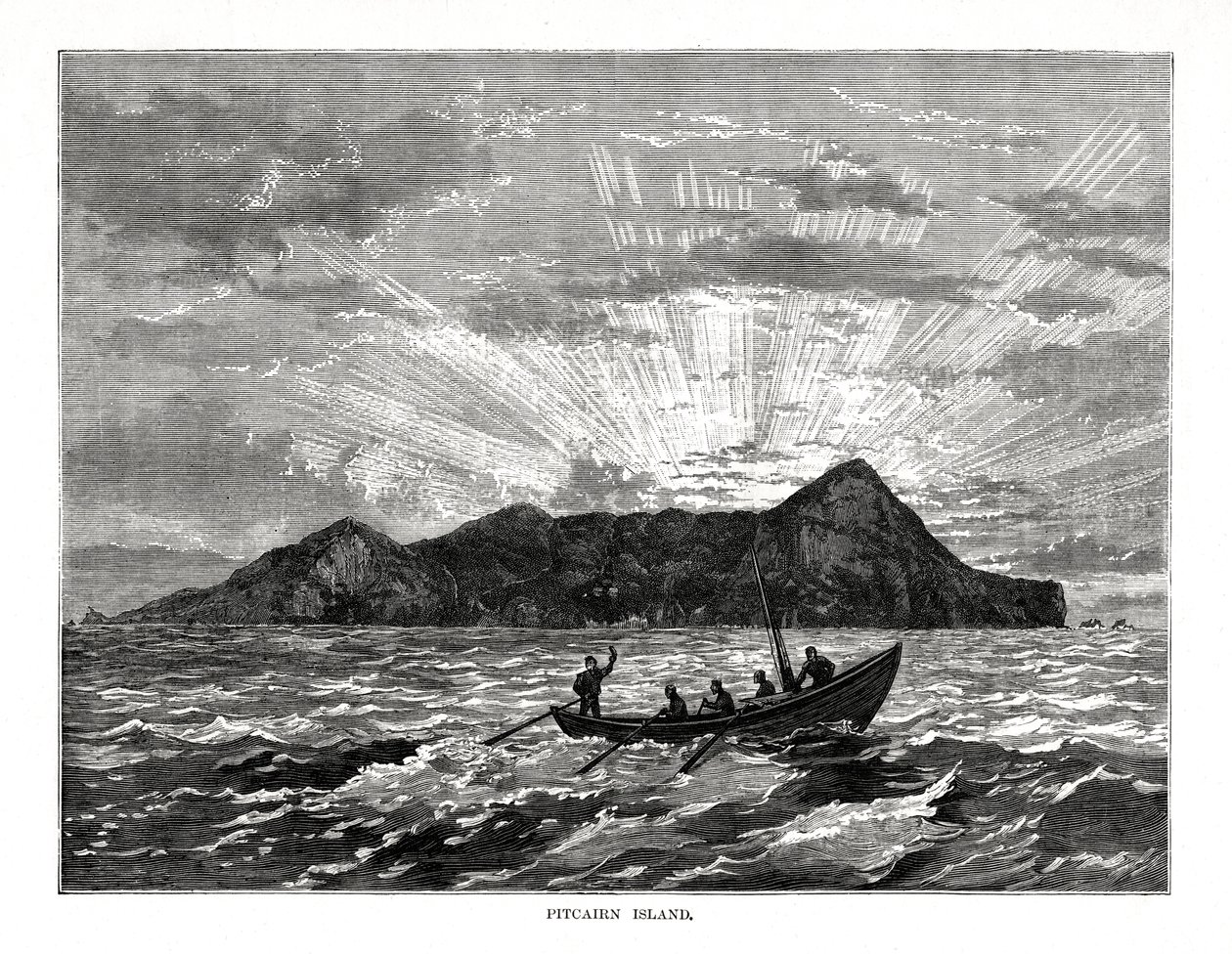 Pitcairn Island, Pacific Ocean, 1877 by Unbekannt