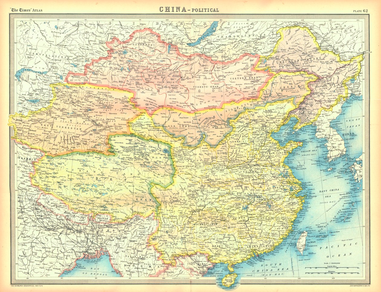 Political map of China by Unbekannt