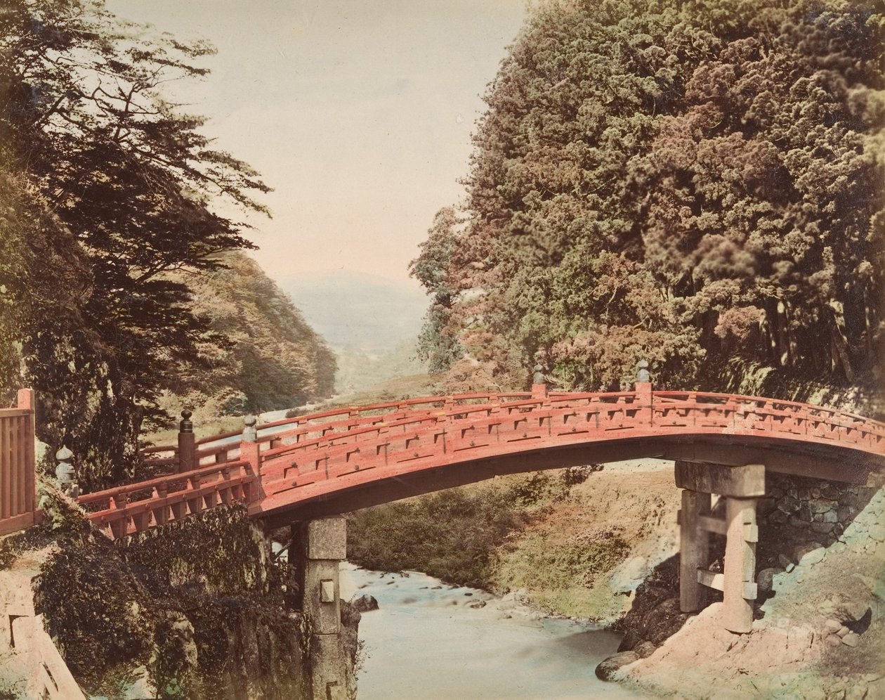 Red Bridge by Unbekannt