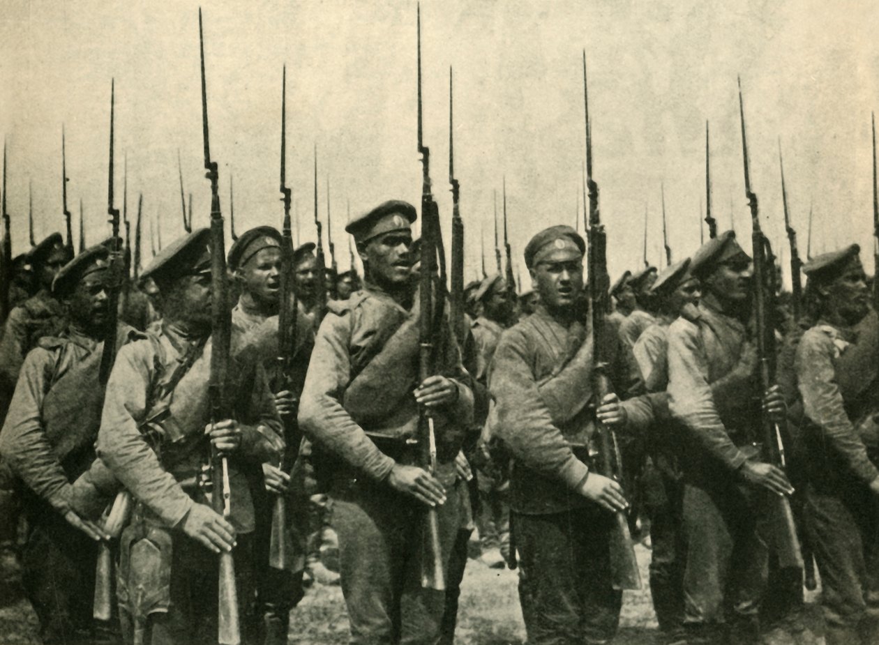 Russian soldiers, First World War, 1914 by Unbekannt