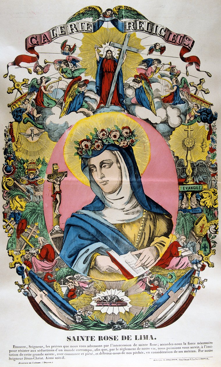 Santa Rosa of Lima, 19th century by Unbekannt