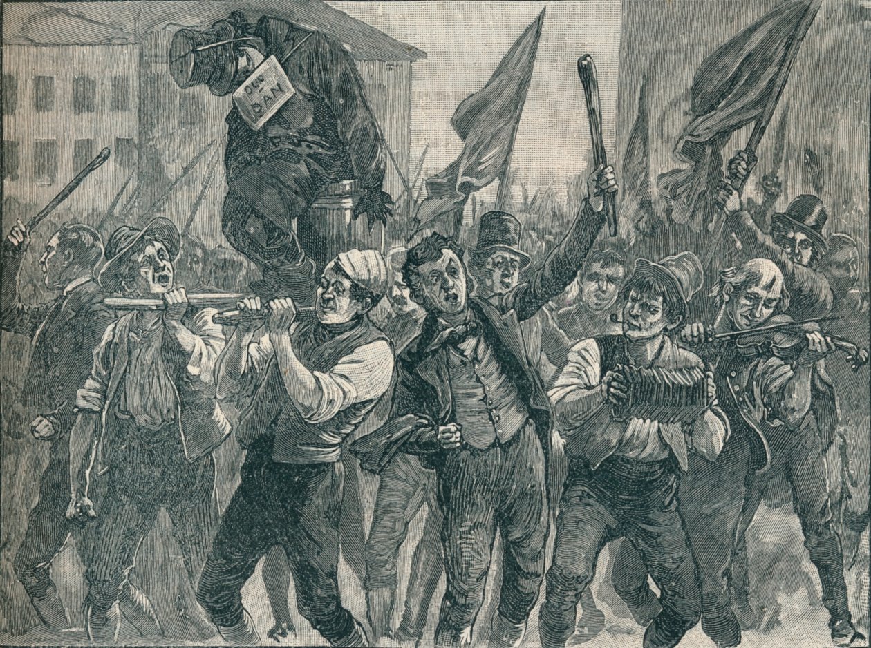 Scene in the Belfast Riots by Unbekannt
