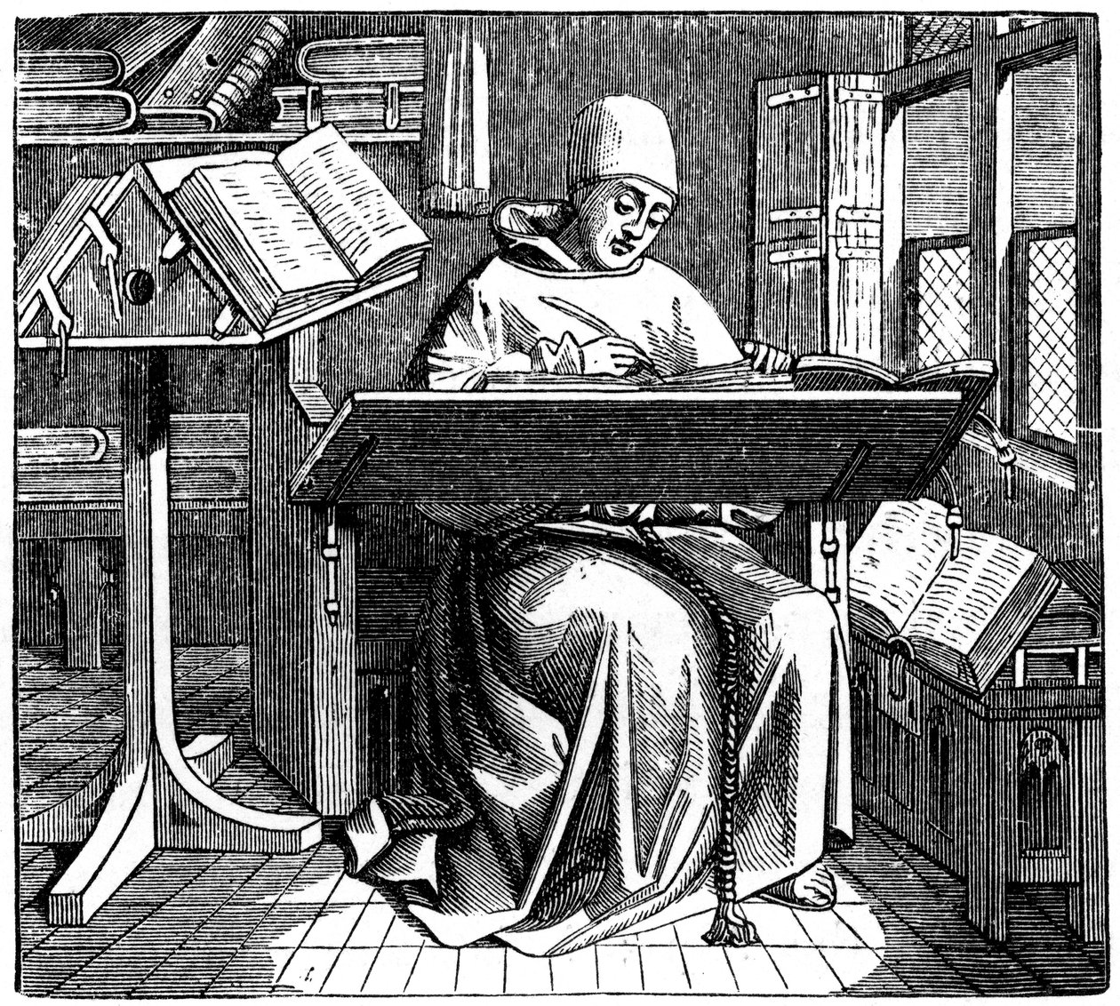 Scribe or Copyist, 15th Century, 1870 by Unbekannt