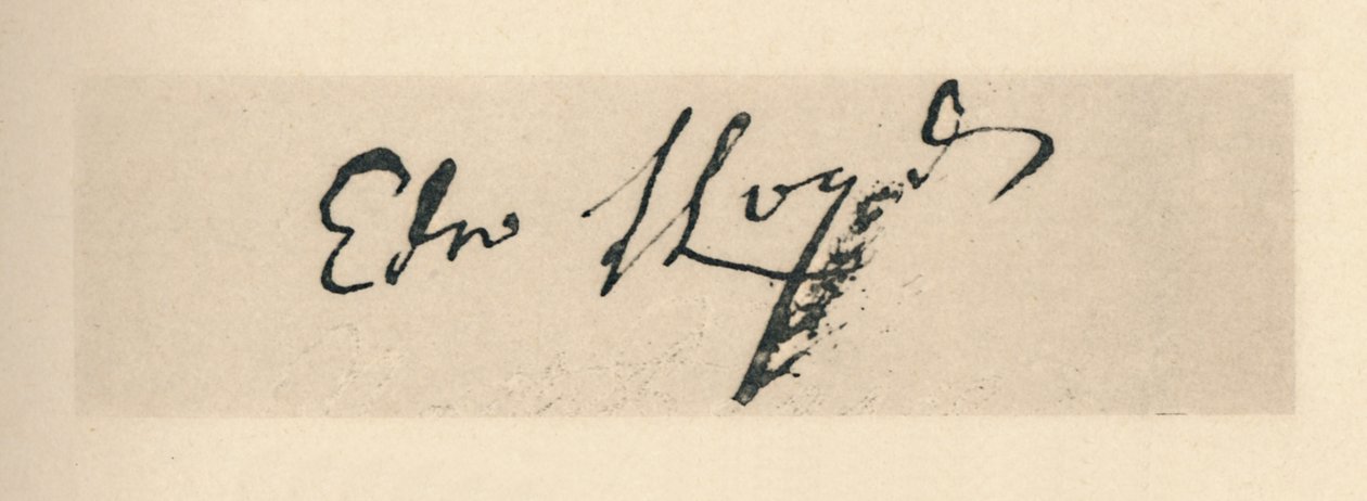 Signature of Edward Lloyd, 1712 by Unbekannt