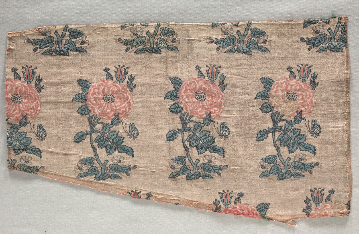 Sleeve with rose bushes and butterflies, early 1600s by Unbekannt