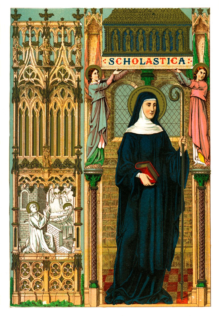 St. Scholastica, 1886 by Unbekannt