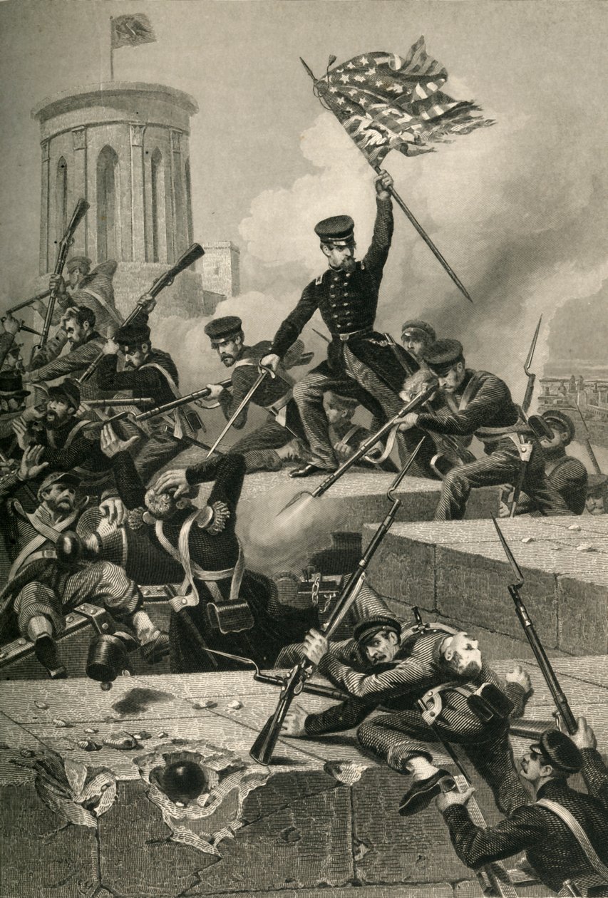 Storming of Chapultepec, 1878 by Unbekannt